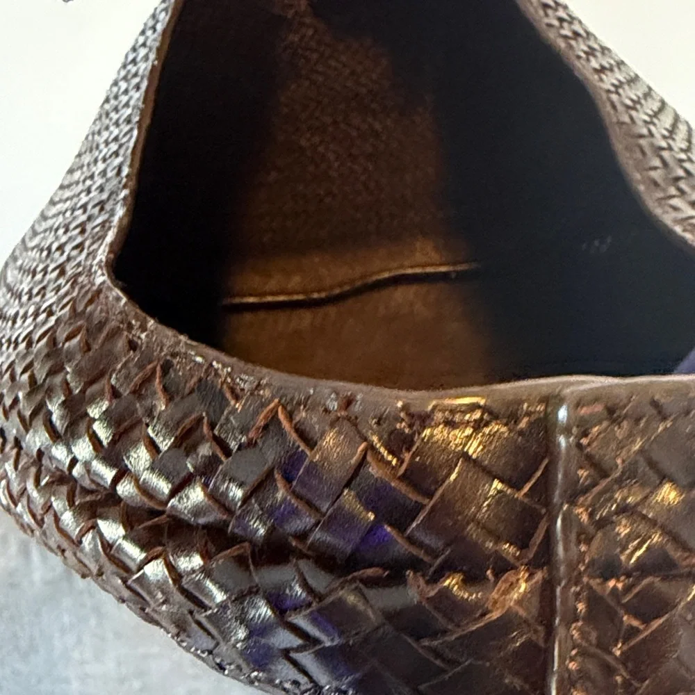 Mango Medium Braided Leather Shoulder Bag - Picture 4 of 4